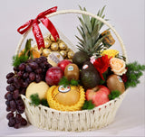Dazzling Fruits & Flower Royale Basket (Klang Valley Delivery)