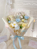 [Valentine's Day 2026] 7 stalks Soap Flower Bouquet with Bunny (Klang Valley Delivery)