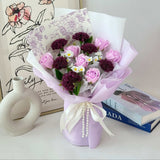 Tender Love Soap Flower Bouquet | Romantic Gift for Her Birthday Graduation Mother's Day Valentine Surprise (Nationwide Delivery)