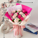 Tender Love Soap Flower Bouquet | Romantic Gift for Her Birthday Graduation Mother's Day Valentine Surprise (Nationwide Delivery)