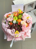 Sweet Blessings Fruit Flower Box (8inch) (Klang Valley Delivery)