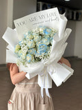 Blue & White Love Whisper Rose (Klang Valley Delivery)