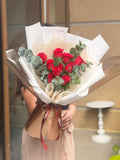 Classic Red Rose Bouquet (Klang Valley Delivery Only)