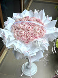 Blush Heart Rose Bouquet (Klang Valley Delivery Only)