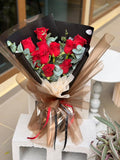 Midnight Red Rose Bouquet (Klang Valley Delivery Only)