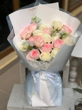 Baby Blue Romance Bouquet (Klang Valley Delivery Only)