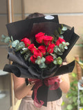 Midnight Red Rose Bouquet (Klang Valley Delivery Only)