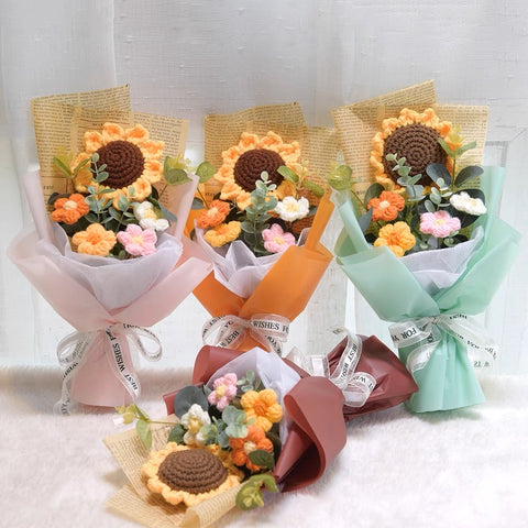 Mother's Day 2025 - Handmade Crochet Flower Bouquet - Little Sunshine (Klang Valley Delivery)