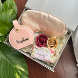 Personalised Travel Jewelry Box Set -Pink