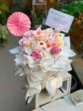 Mini Table Grand Opening Stand (Artificial Soap Flowers) (Klang Valley Delivery)
