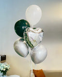 Black Style 6's Foil Helium Balloon Bundle (Kuching Delivery)