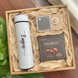Personalised Stainless Steel Thermos Flask with Bluetooth Speaker(Nationwide Delivery)