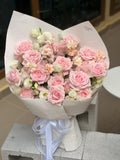 Blush Garden Rose Bouquet (Klang Valley Delivery Only)