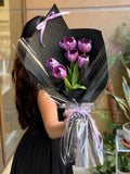Velvet Purple Tulip (6) (Klang Valley Delivery Only)