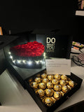 Soap Roses Love Box with Ferrero (Klang Valley Delivery Only)