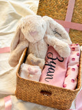 My First Cuddle ｜ Personalized Baby Gift Set, 0 - 9 months Infant Pink Girl (Nationwide Delivery)