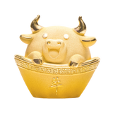 Blissful Bull Ingot | Luxury Gift 99.9% 24K Gold Plated | (Nationwide Delivery)