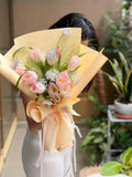 Blush Tulip Garden Bouquet (Klang Valley Delivery Only)