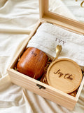 Essentially Yours | Customizable Gift Boxes, Towel, Wooden Cup, Teaspoon And Wooden Coaster (Klang Valley Delivery)