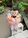 Graduation Teddy Soap Flower Bouquet (Klang Valley Delivery)