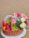 Sweet Blessing Fruit & Floral Basket (Klang Valley Delivery)