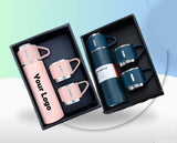 500ml Vacuum Flask Set 304 Stainless Steel Thermos Flask Bottle Cup Gift Set (Nationwide Delivery)