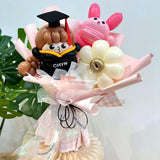 Graduation Balloon Bouquet - Character Series Piggie (Klang Valley Delivery)