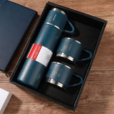 500ml Vacuum Flask Set 304 Stainless Steel Thermos Flask Bottle Cup Gift Set (Klang Valley Delivery)