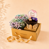 Father's Day Nurhampers Rainbow Baby Breath Flower Cake Box (Klang Valley Delivery Only) - Father's Day Flowers & Gifts 2026