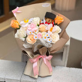 Graduation Bear Blossom Bouquet (Klang Valley Delivery Only)