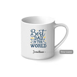 Personalised Mug - Best Dad in the World - Father's Day Flowers & Gifts 2026