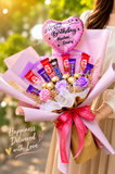 Premium Chocolate Bouquet with Personalized Balloon (Ipoh Delivery Only)