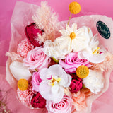 Aurelia Vase Bouquet (Preserved & Soap Flower) [Klang Valley Delivery Only]