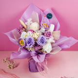 Liora Vase Bouquet (Preserved & Soap Flower) [Klang Valley Delivery Only]
