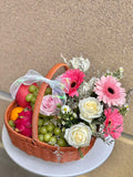 Sweet Blessing Fruit & Floral Basket (Klang Valley Delivery)