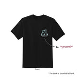 Personalised T-Shirt #1 Dad  (Nationwide Delivery)