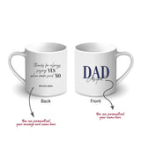 Personalised Mug #1 Dad with Message (Klang Valley Delivery Only)