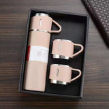 500ml Vacuum Flask Set 304 Stainless Steel Thermos Flask Bottle Cup Gift Set (Nationwide Delivery)