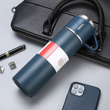 500ml Vacuum Flask Set 304 Stainless Steel Thermos Flask Bottle Cup Gift Set (Nationwide Delivery)