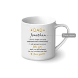 Personalised Mug - Message to Dad from Your Little Girl - Father's Day Flowers & Gifts 2026