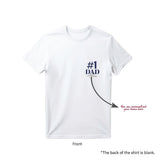 Personalised T-Shirt #1 Dad  (Nationwide Delivery)