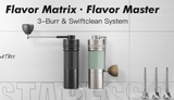 STARESSO D9+ Flavor Matrix (3 Burrs), Professional Manual Coffee Grinder|SOL OUTIN Coffee Bean|Best with SP300,SP200 - Father's Day Flowers & Gifts 2026