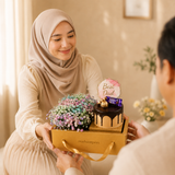 Father's Day Nurhampers Rainbow Baby Breath Flower Cake Box (Klang Valley Delivery Only) - Father's Day Flowers & Gifts 2026
