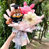 Graduation Balloon Bouquet - Character Series Piggie (Klang Valley Delivery)