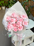 Blush Pink Soap Flower Bouquet (Klang Valley Delivery Only)
