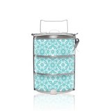 BDARI Tiffin Carrier - Light Blue Mandala (Nationwide Delivery)