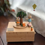 Perosnalised Wooden Music Box -  Bunny Dreamland (Nationwide Delivery)