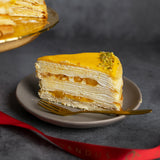 Mango and Passion Fruit Mille Crepe Cake