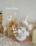 Luna Emas Floral Pot (Klang Valley Delivery Only)