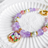 Pastel Reverie Handmade Gold Bracelet Necklace and Earring Set (Nationwide Delivery)
